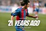 21年前的今天！巴萨官方纪念梅西首秀：那时没人知道这意味着什么